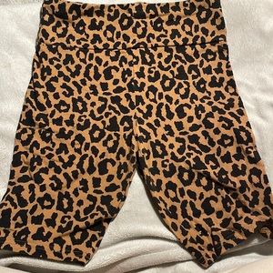 Cheetah print Biker shorts.